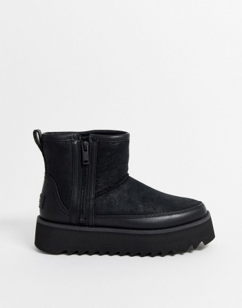 UGG Rebel Biker Mini Ankle Crne - Ženske Čizme | 70231YTGK